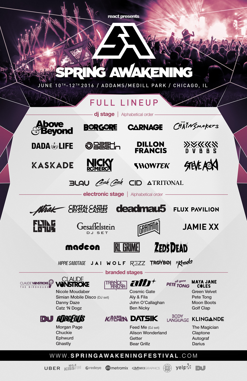 Spring Awakening Music Festival Releases Lineup + New Location Run