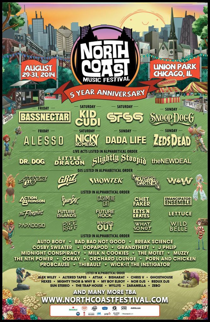 North Coast 2014 lineup
