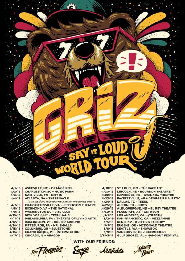 Griz drops a new track + announces Spring tour info RTT