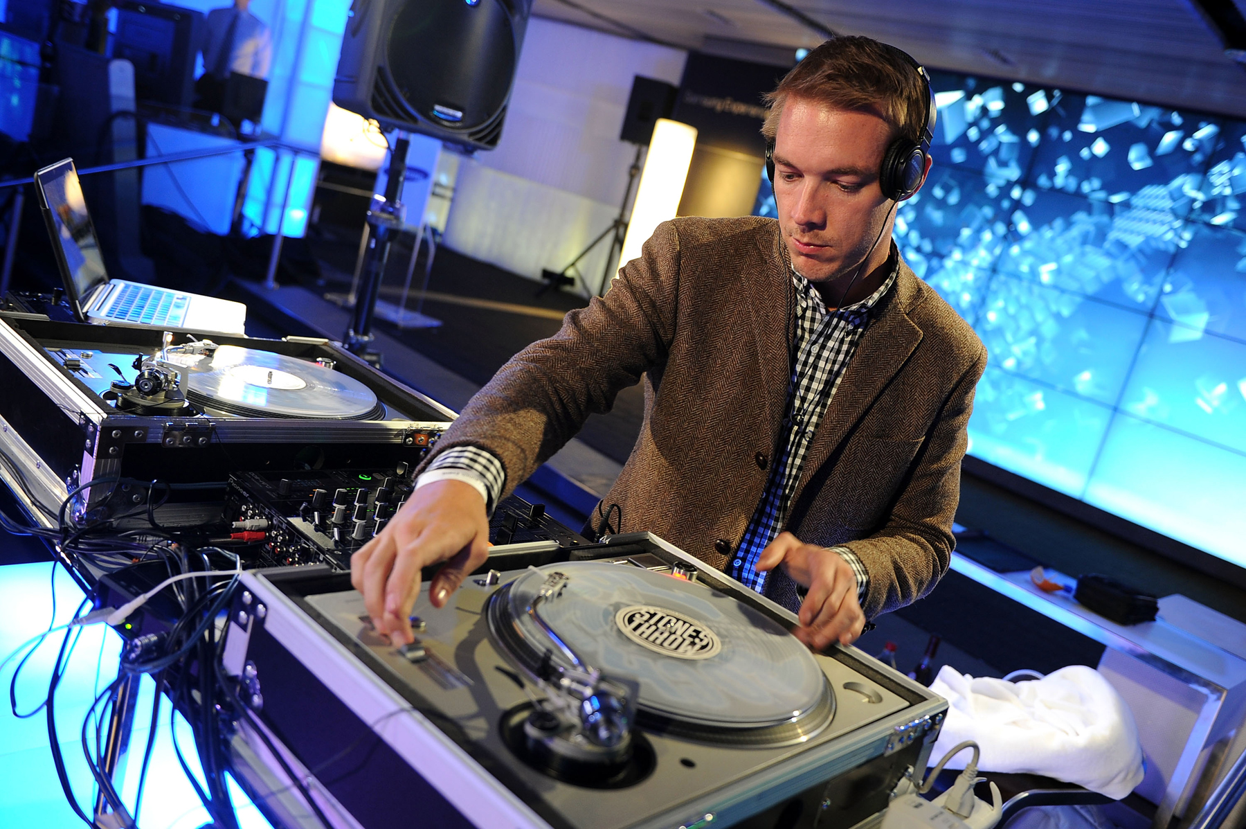 NEW YORK - MARCH 10:  DJ Diplo attends the Samsung 3D LED TV launch party with THE BLACK EYED PEAS at Time Warner Center on March 10, 2010 in New York City.  (Photo by Theo Wargo/Getty Images for Samsung) *** Local Caption *** DJ Diplo
