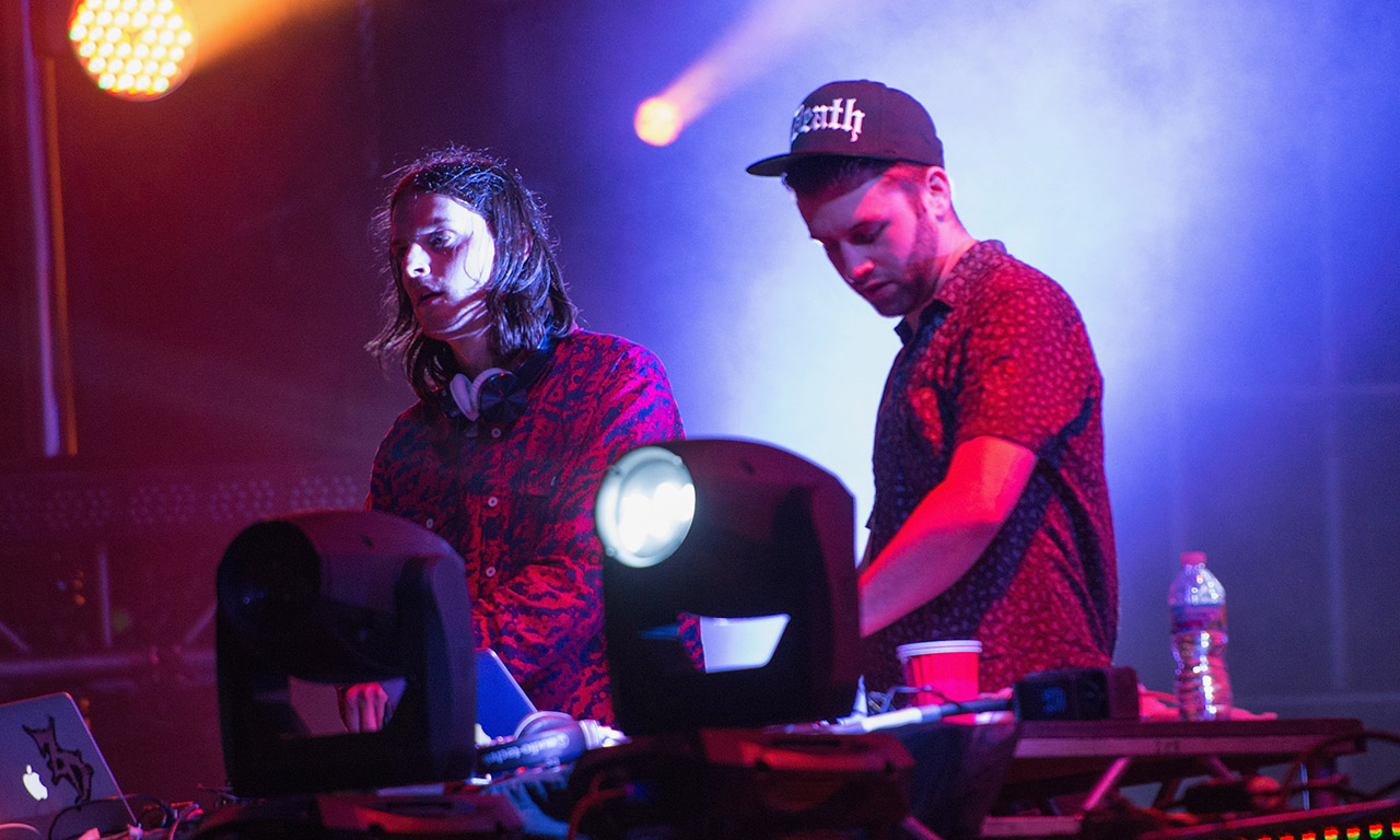 CHICAGO, IL - JUNE 15: Zeds Dead performs on stage on Day 2 of Spring Awakening Music Festival at Soldier Field on June 15, 2013 in Chicago, Illinois. (Photo by Daniel Boczarski/Redferns via Getty Images)