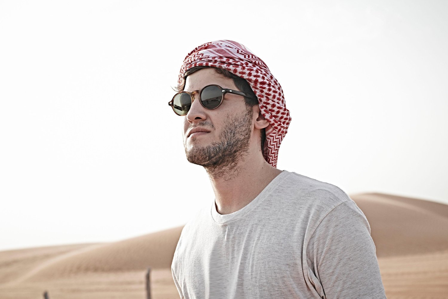 Music producer Harry Bauer Rodrigues, aka Baauer, at the Dubai Desert Conservation Reserve in the United Arab Emirates on April 22, 2014.