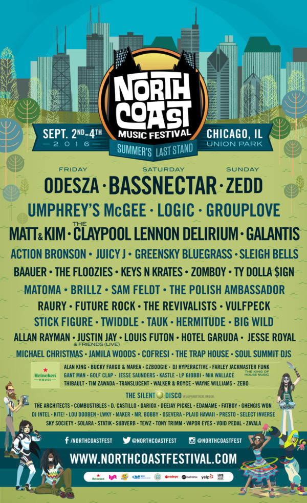 North Coast Music Festival Releases Full 2016 Lineup