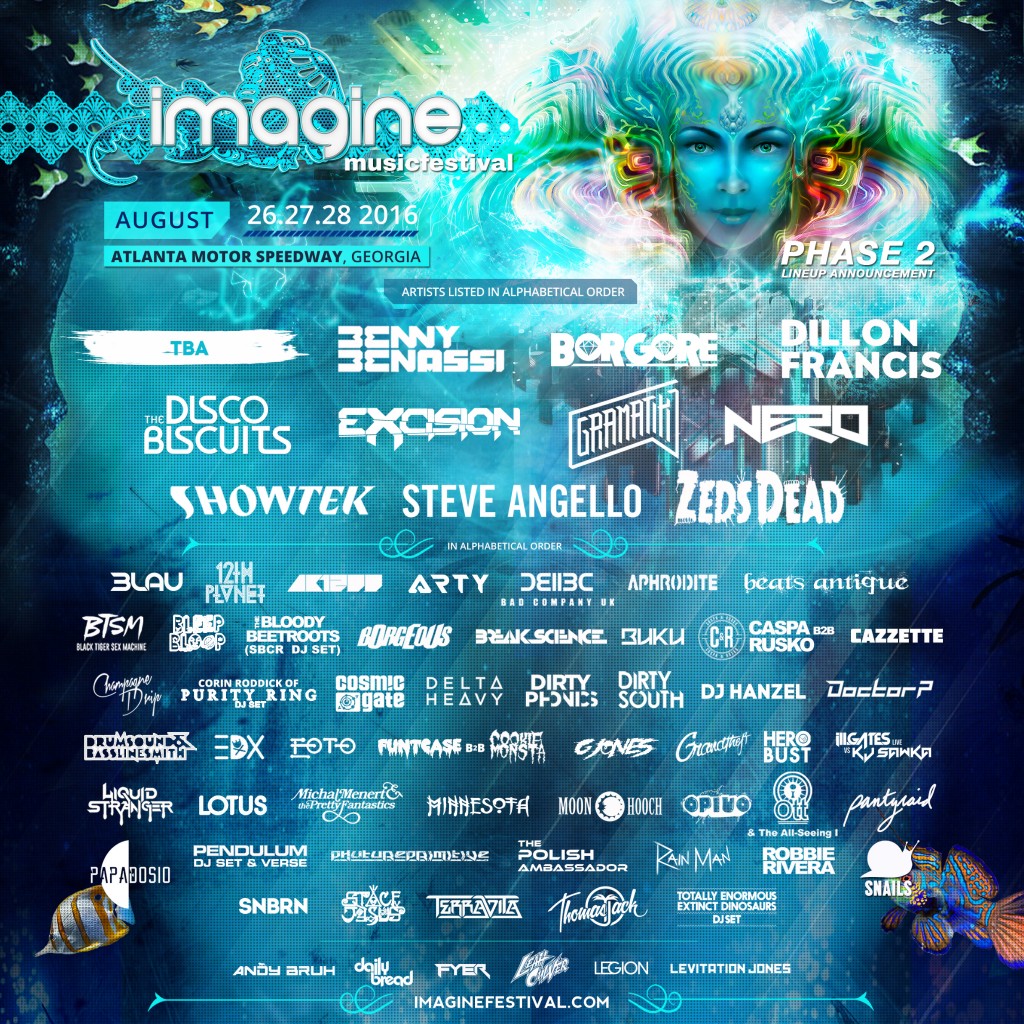 Imagine Music Festival Releases Adds 2nd Phase to An Already Stacked