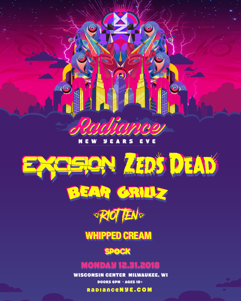 Excision and Zeds Dead Headline Debut Radiance New Year's Eve Lineup