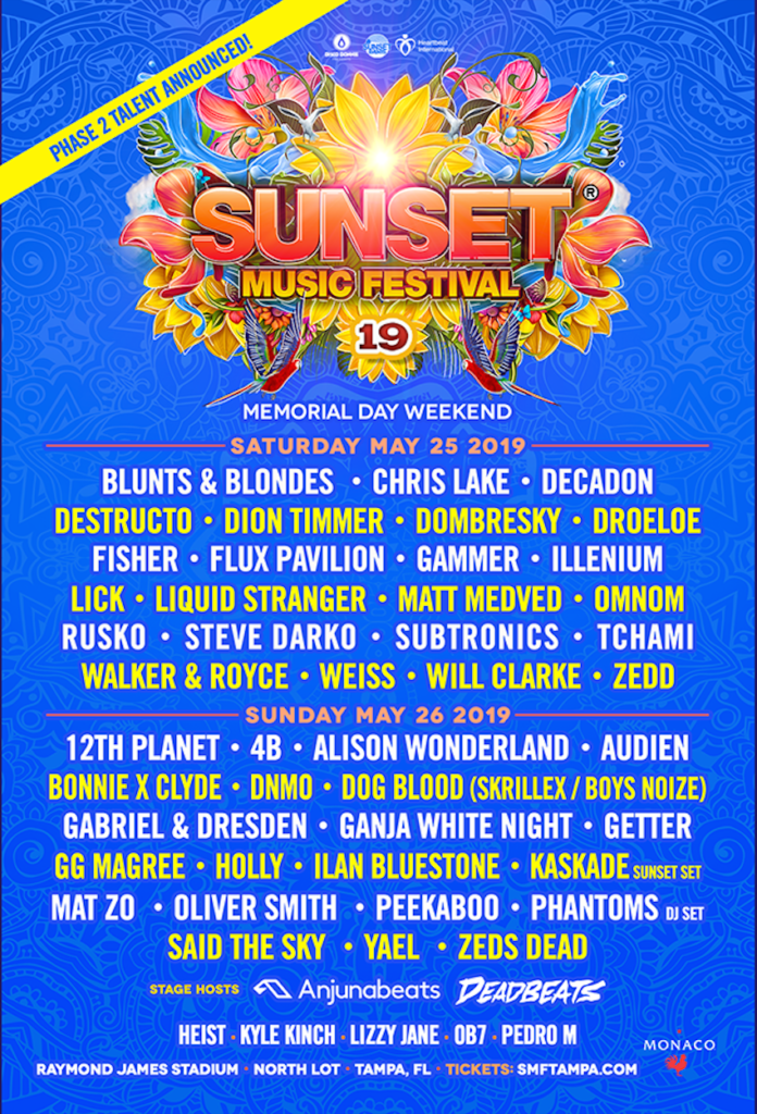 Zeds Dead, Illenium + More Added to Sunset Music Festival's Massive Lineup