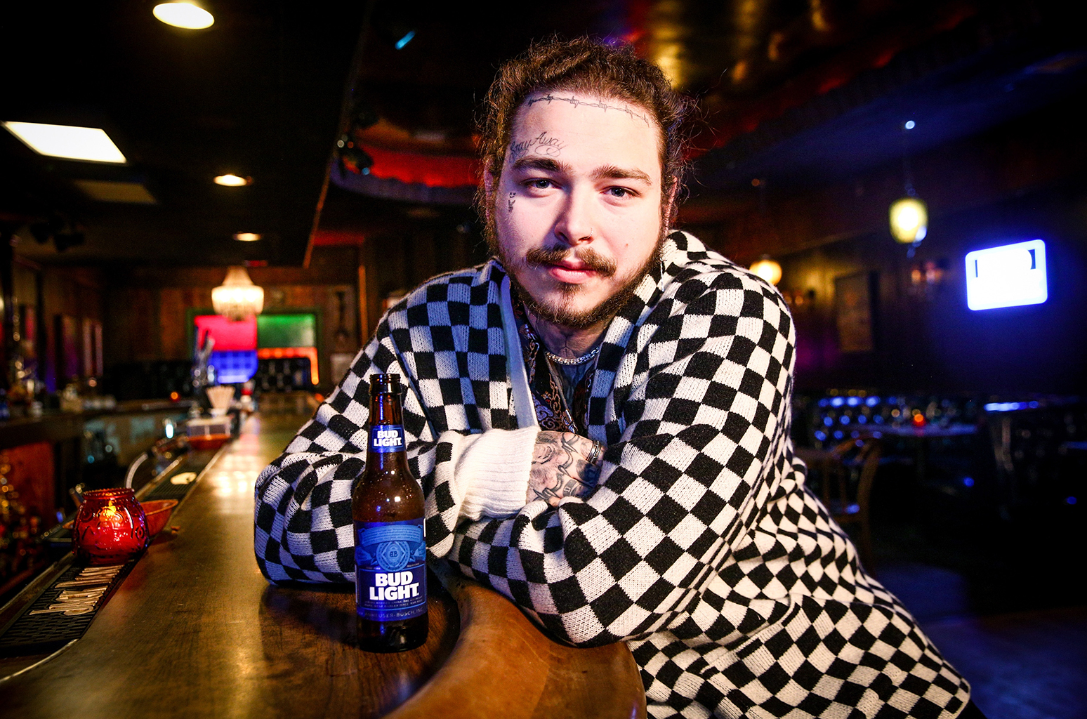 Post Malone Stars In Bud Light's Super Bowl Commercial