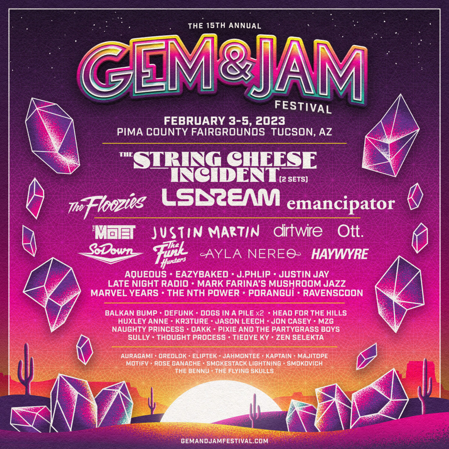 Gem & Jam Festival's Stacked 2023 Lineup is One You Don't Want to Miss